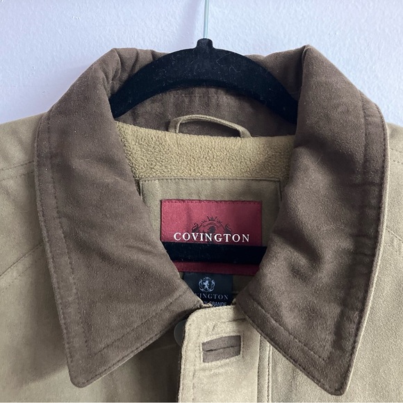 Covington Men’s Jacket, XL, Brown, Full Front Zipper, Lined, Casual, Mid Length - Picture 5 of 8
